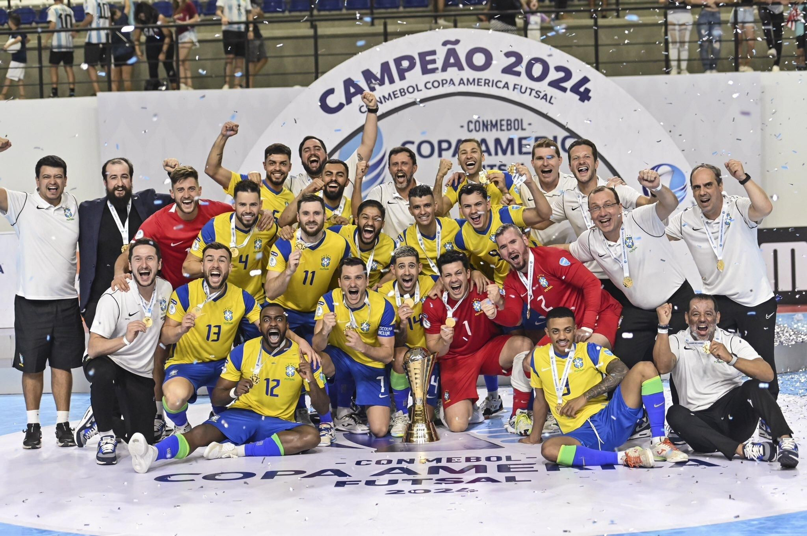 Brasil celebra el título de Copa América. Brasil celebra el título de Copa América.