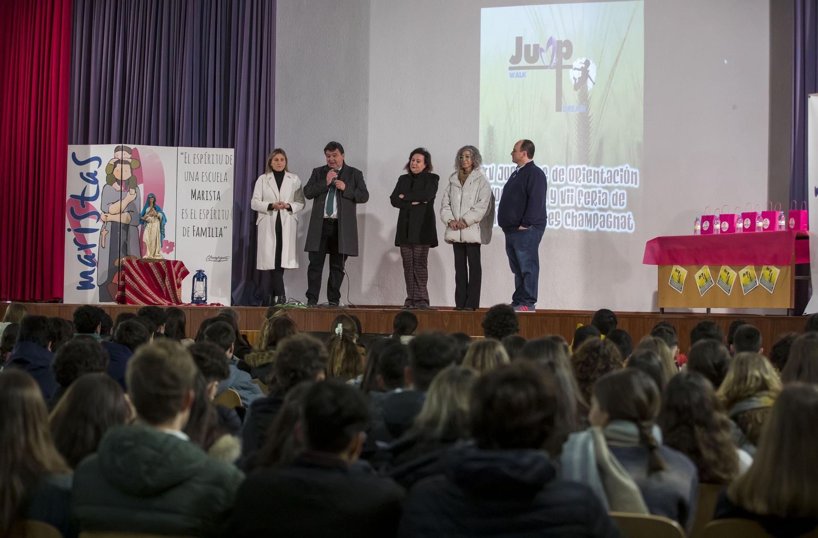 Inauguración de la Feria de Universidades del Colegio Maristas.