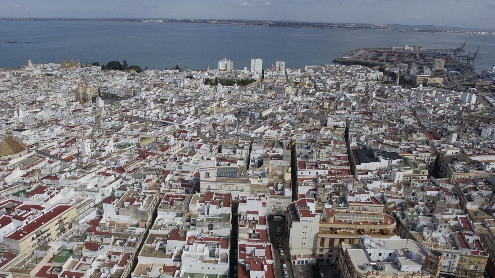 Imagen aérea del casco antiguo.