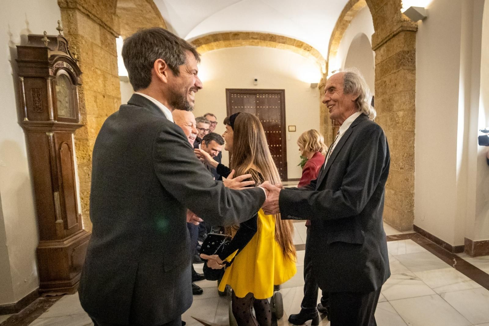 Las imágenes de la cena de los premiados con la Medalla de Oro de las Bellas Artes en la Diputación de  Cádiz
