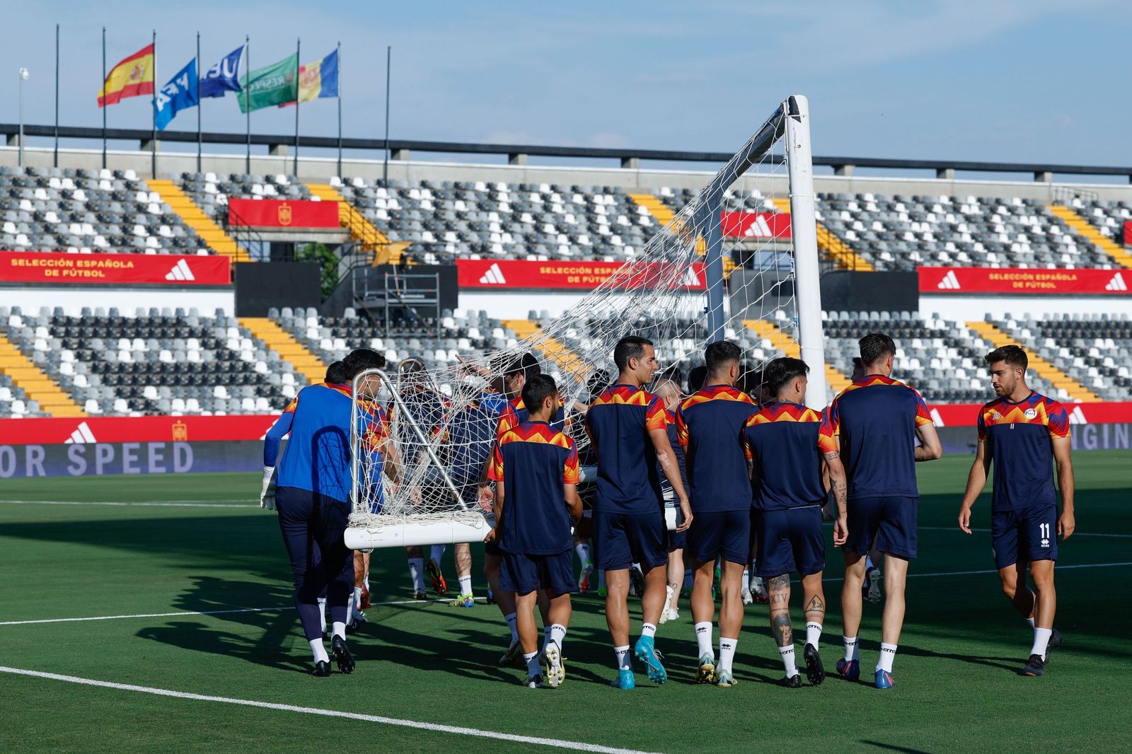 La selección en Badajoz