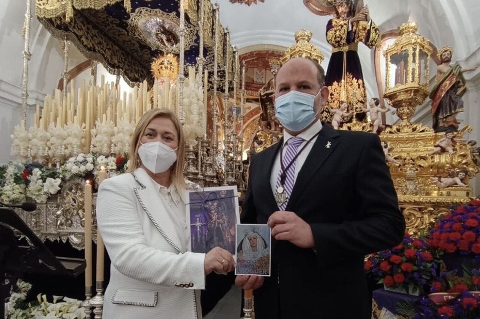 La tarjeta fue presentada en la Exaltación a la Virgen de los Dolores.