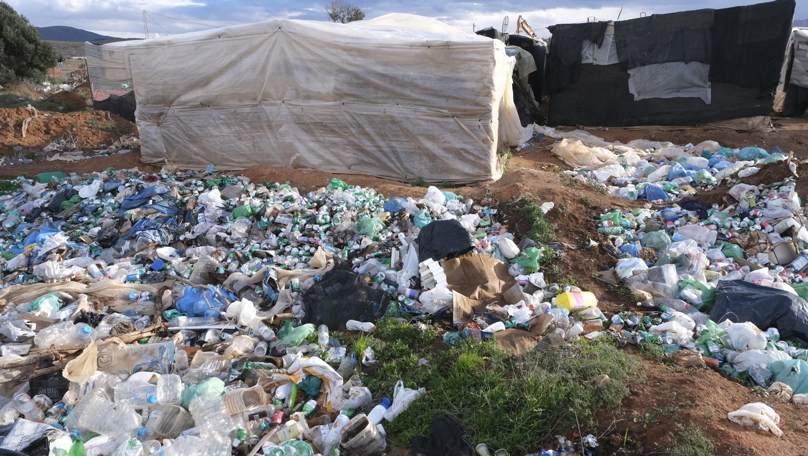 Imágenes del desalojo del asentamiento chabolista 'El Walili', en Níjar