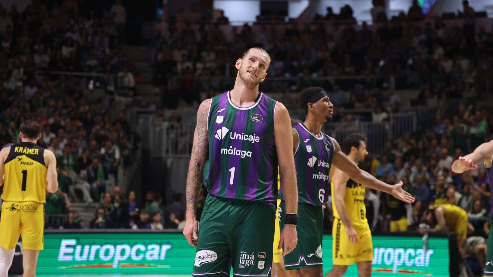 El Unicaja-La Laguna Tenerife, en fotos