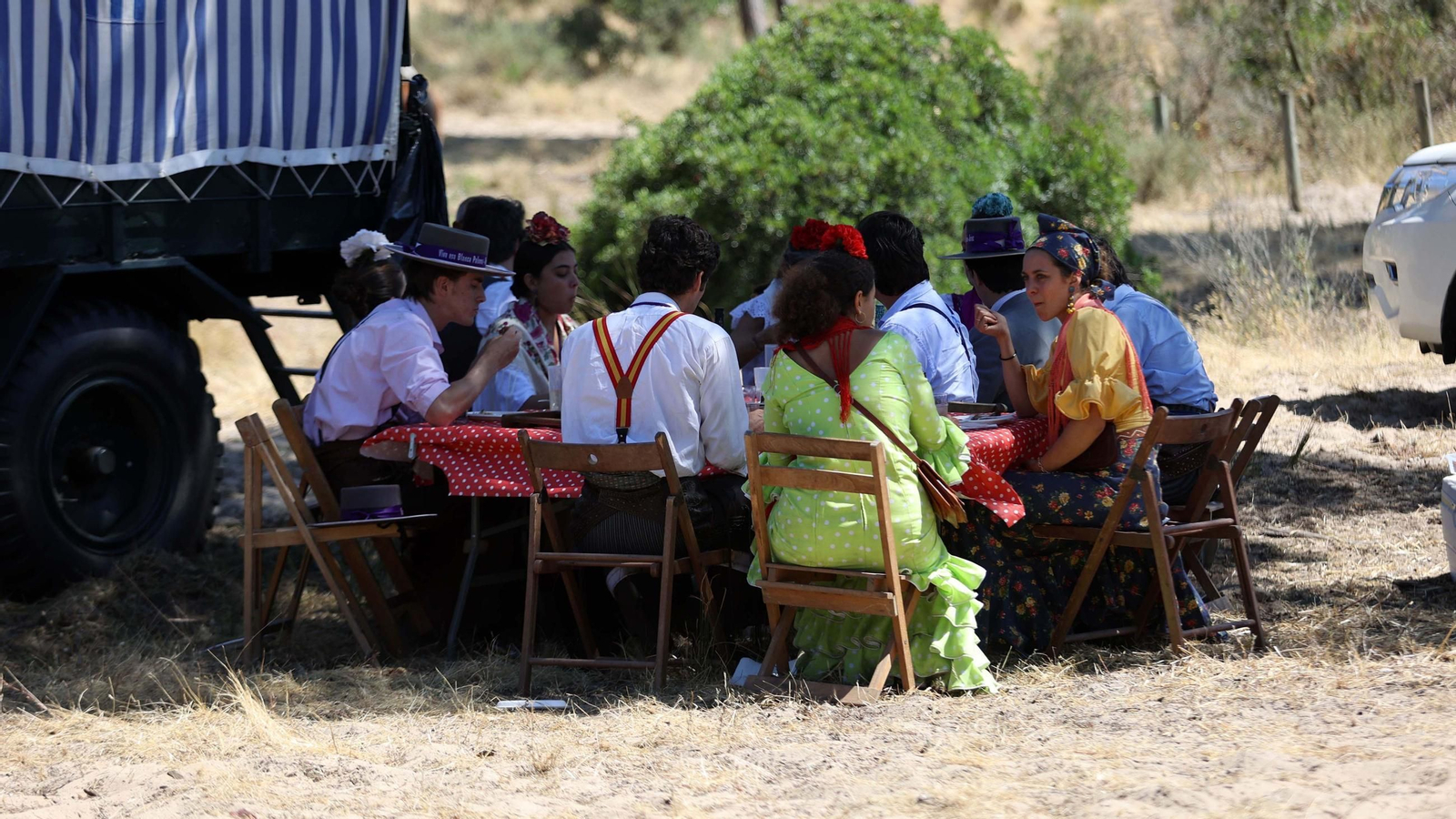 Jueves de camino de la Hdad de Jerez por el Coto Doñana