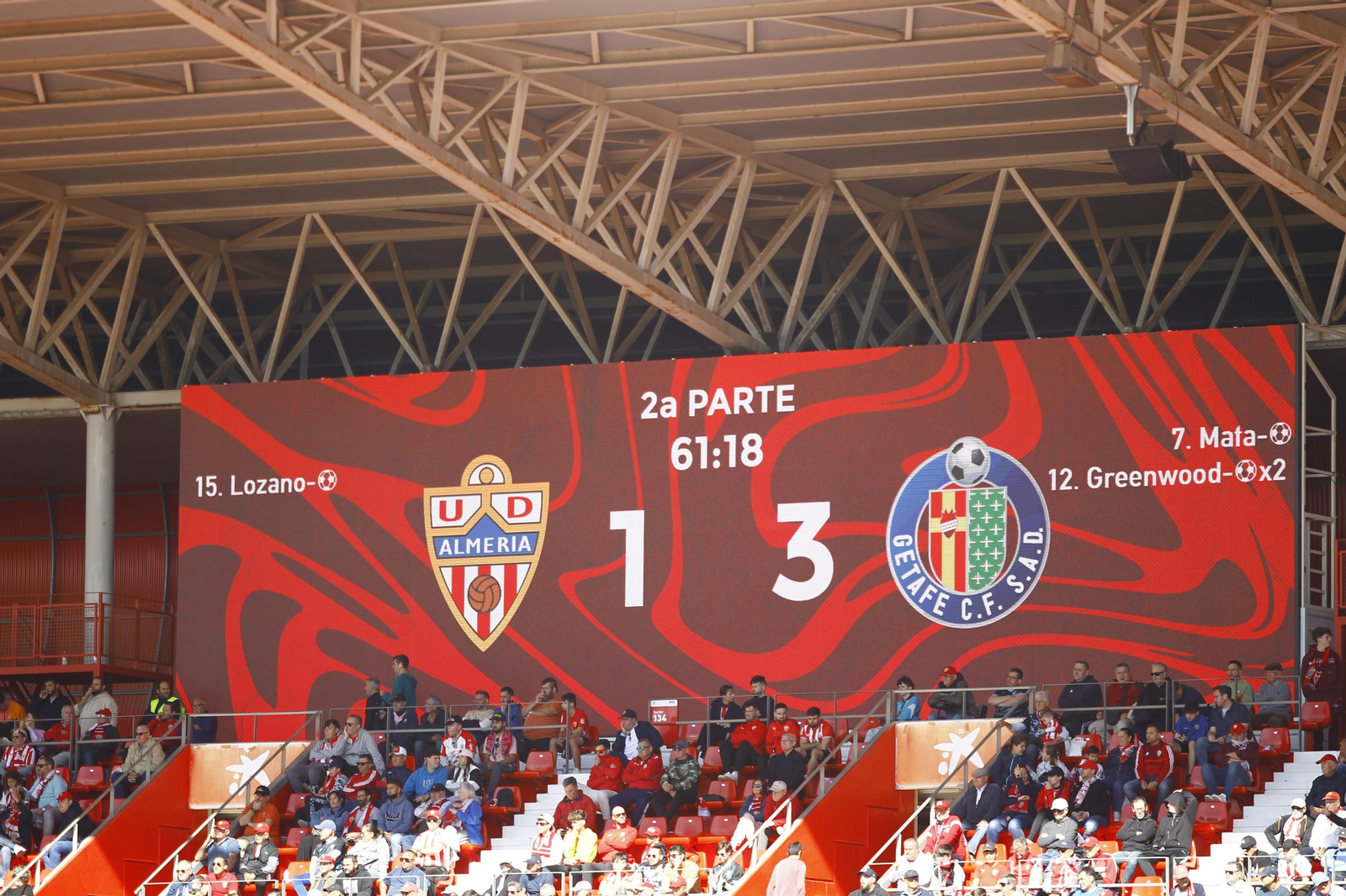 Las imágenes del triste descenso de la UDA ante el Getafe