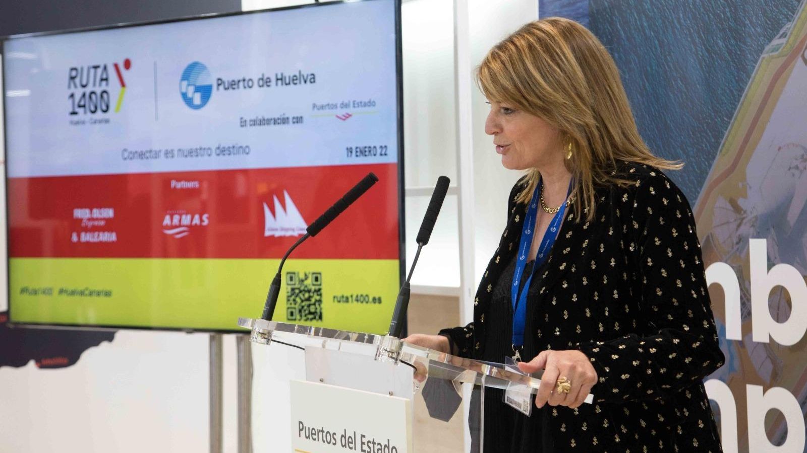 Pilar Miranda, presidenta del Puerto de Huelva. Pilar Miranda, presidenta del Puerto de Huelva.