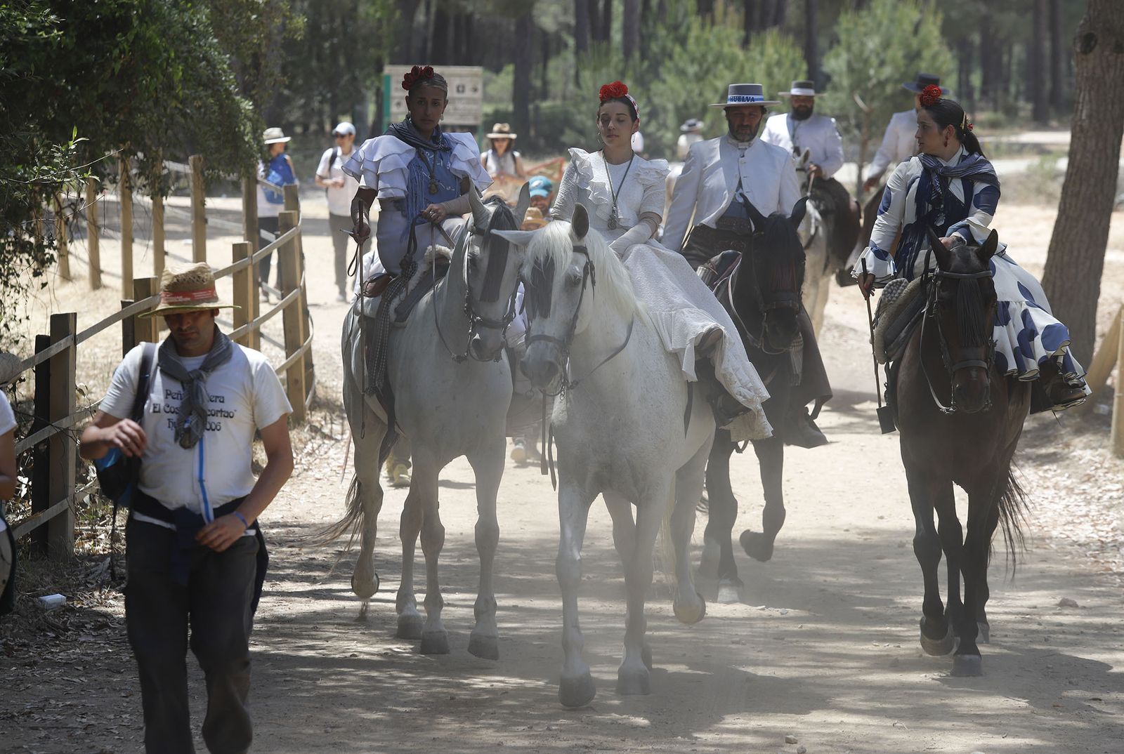 Todos los peregrinos de la Hermandad de Huelva, en imágenes