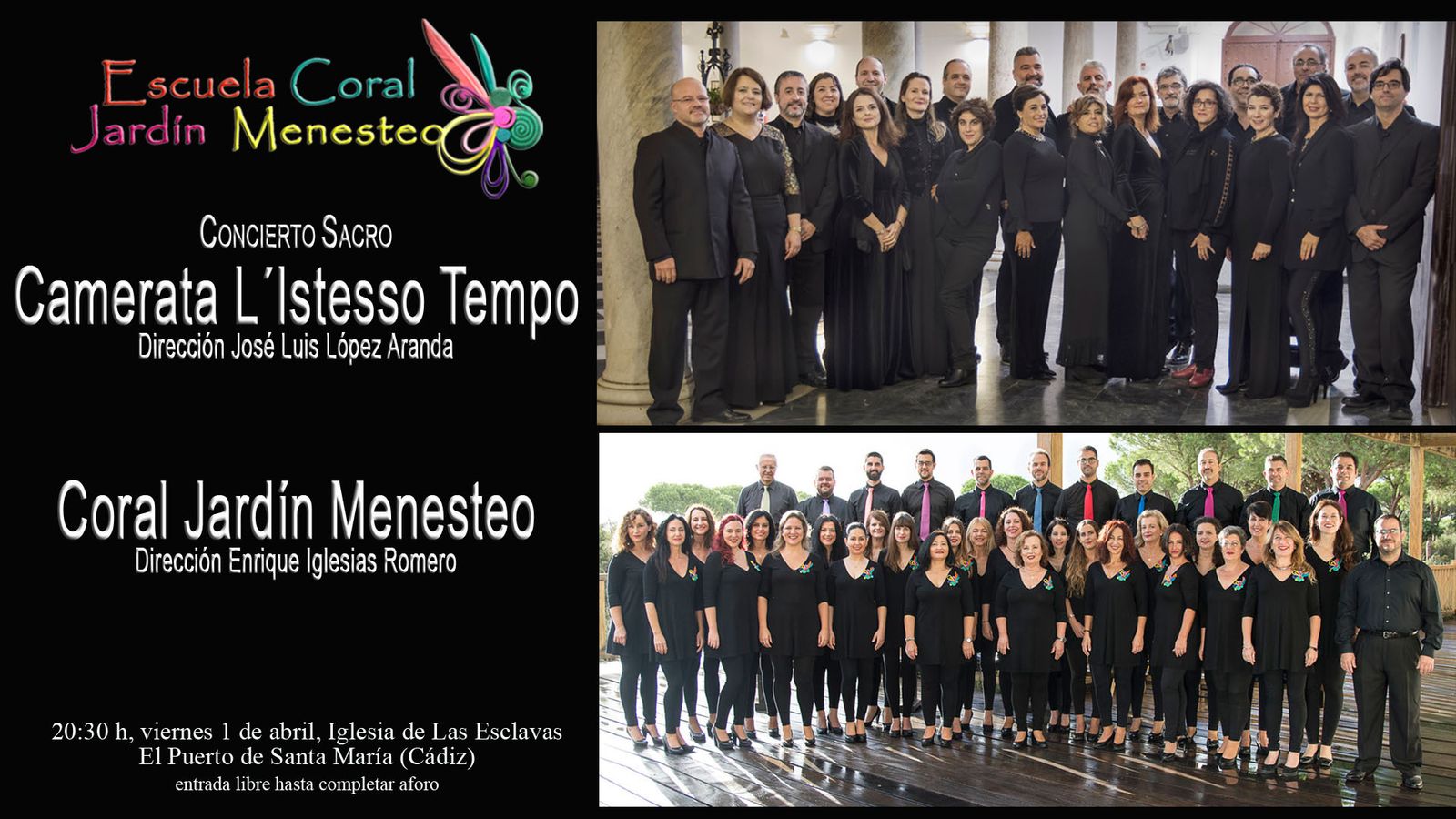 Cartel anunciador del concierto conjunto.