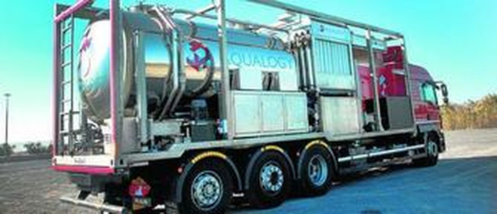 Camión de diez toneladas, la joya de la corona de Aqualogy.