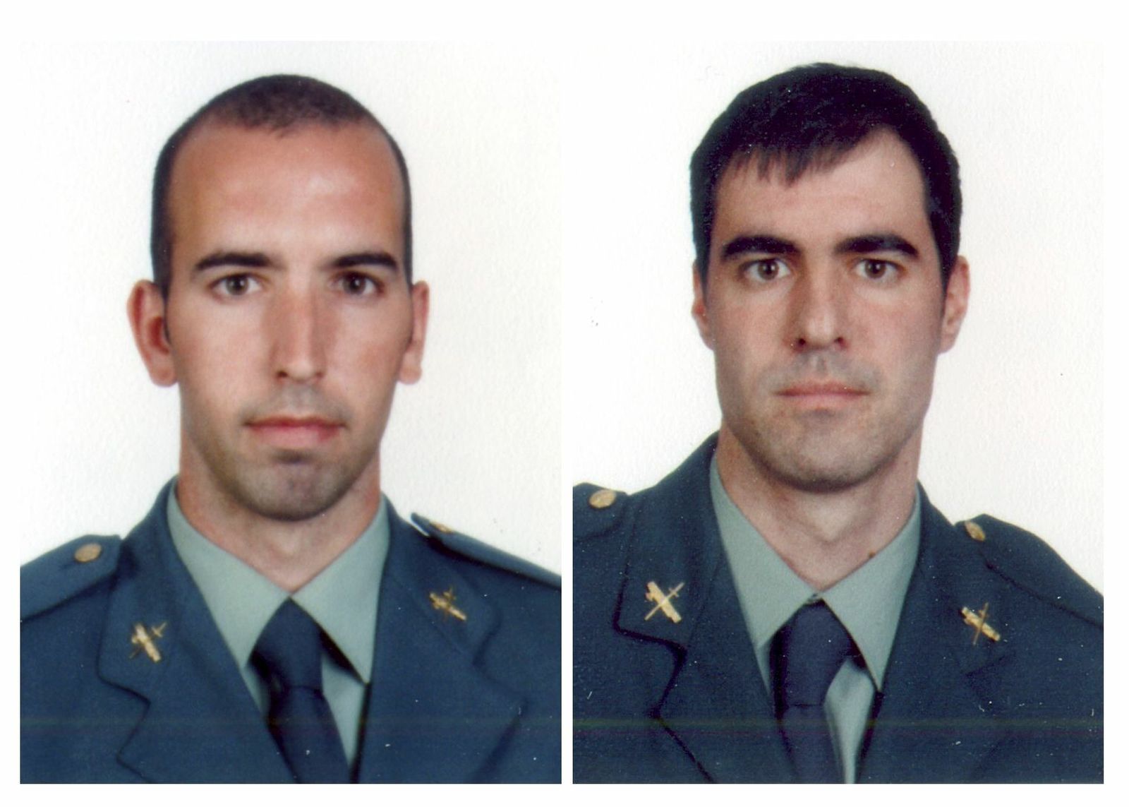 Diego Salva Lezaun y Carlos Sáenz de Tejada García, guardias civiles asesinados por ETA en 2009.