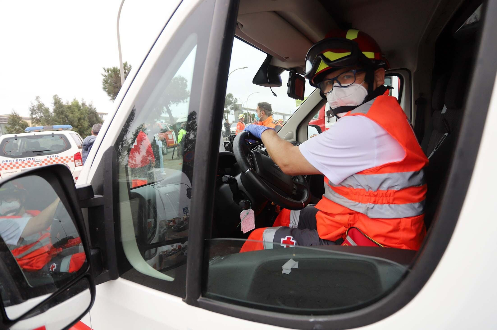 Simulacro de accidente en el Puerto de Huelva dentro del ejercicio regional RespuestA22, en imágenes