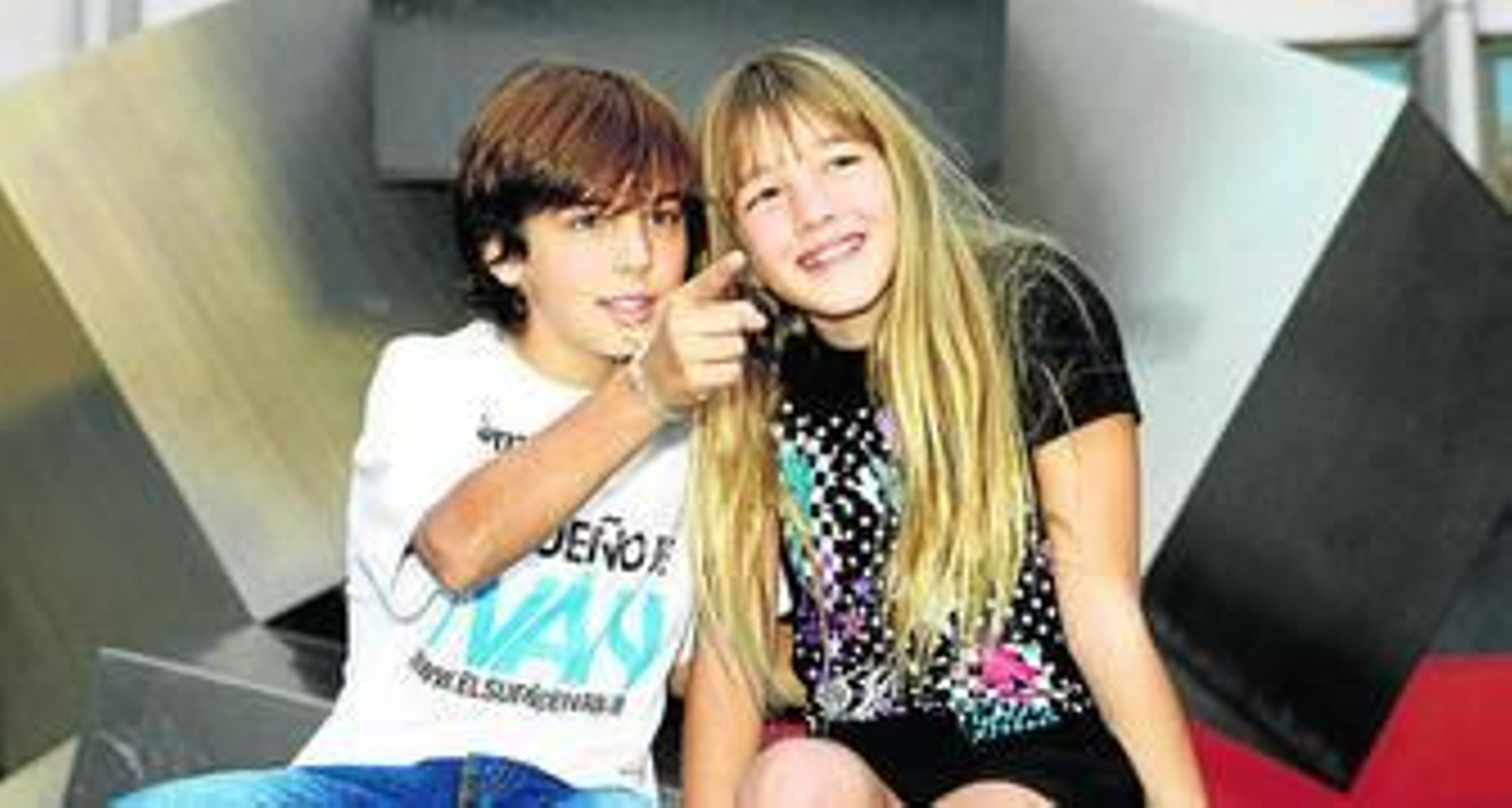 Óscar Casas y Carla Campra, ayer, en la presentación del filme.