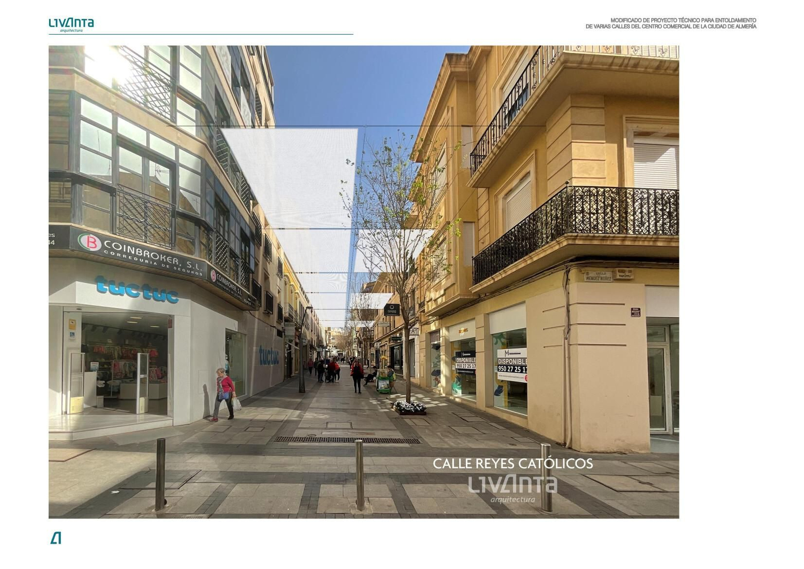 Proyecto de entoldado para la calle Reyes Católicos