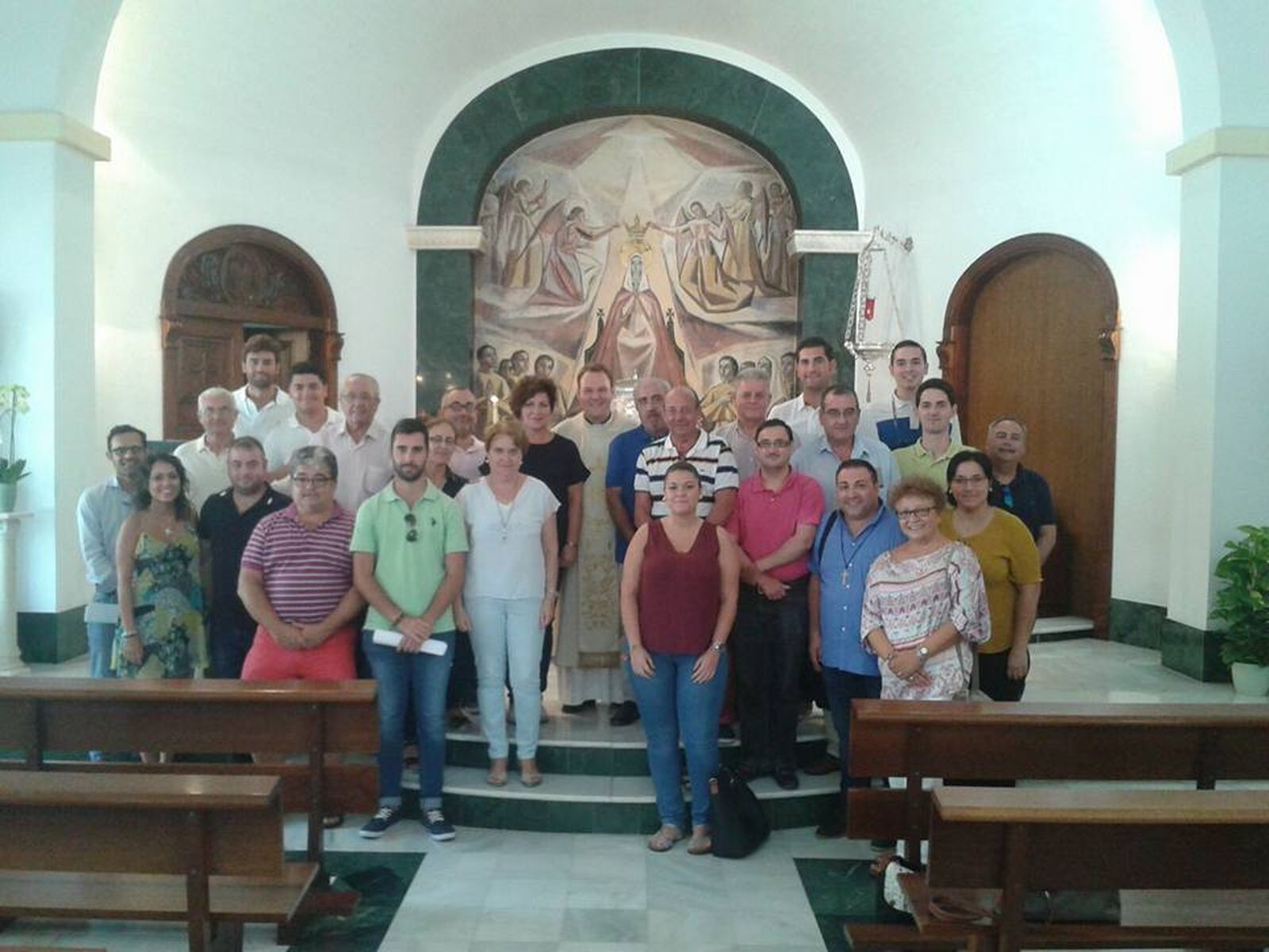 Los asistentes del año pasado durante el encuentro que se realizó en la Casa de Espiritualidad de Aguadulce.