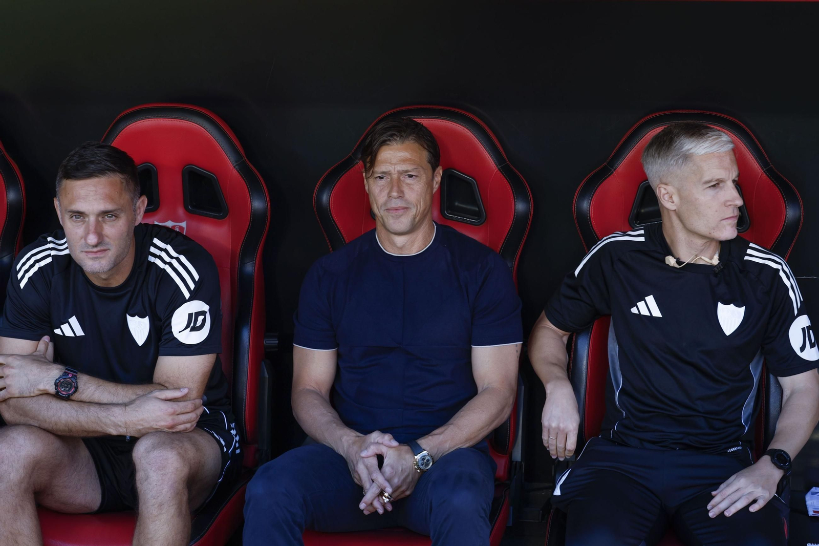 Matías Almeyda, antes del partido de este domingo ante el Barcelona.