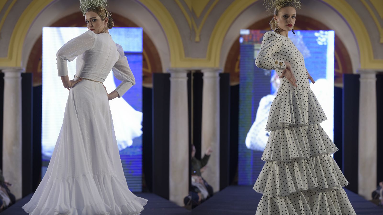 Desfile de Saray Aragón en Huelva Flamenca 2020 / FOTO: ALEJANDRO DELGADO