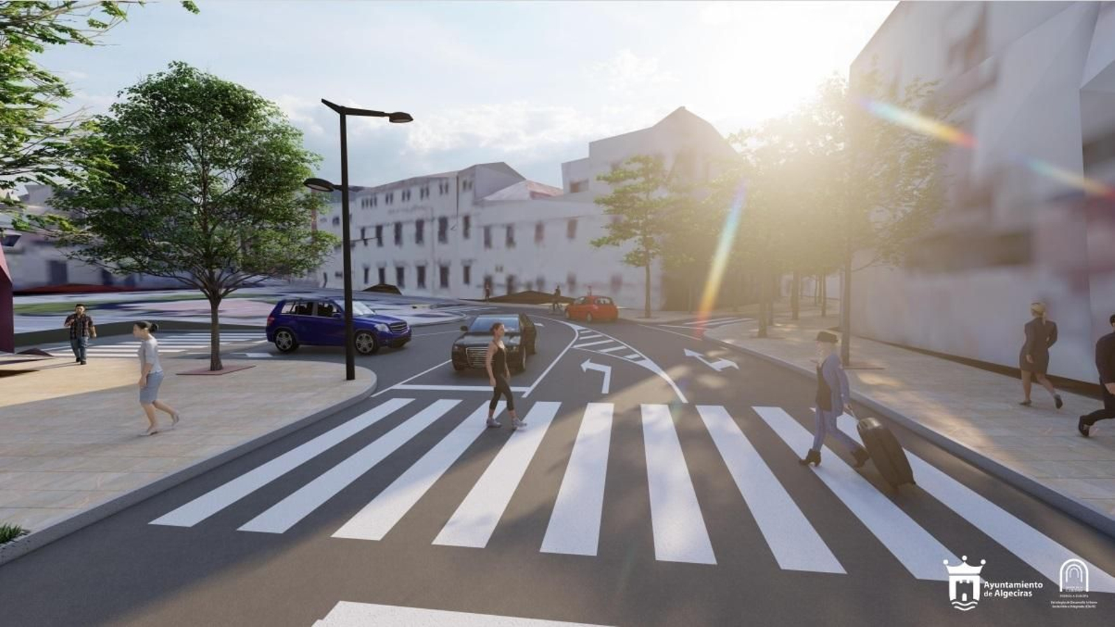 Infografías para el proyecto de reurbanización Avda. Gesto por la Paz – Plaza Juan de Lima