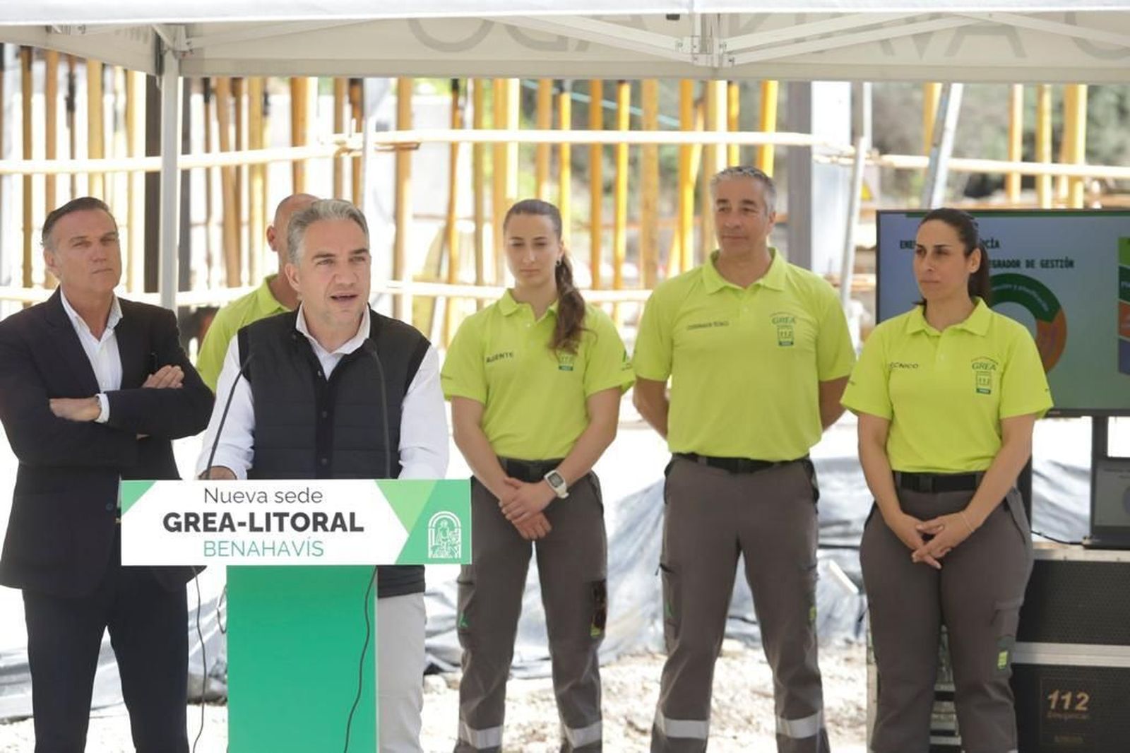 Elías Bendodo en un momento de su intervención