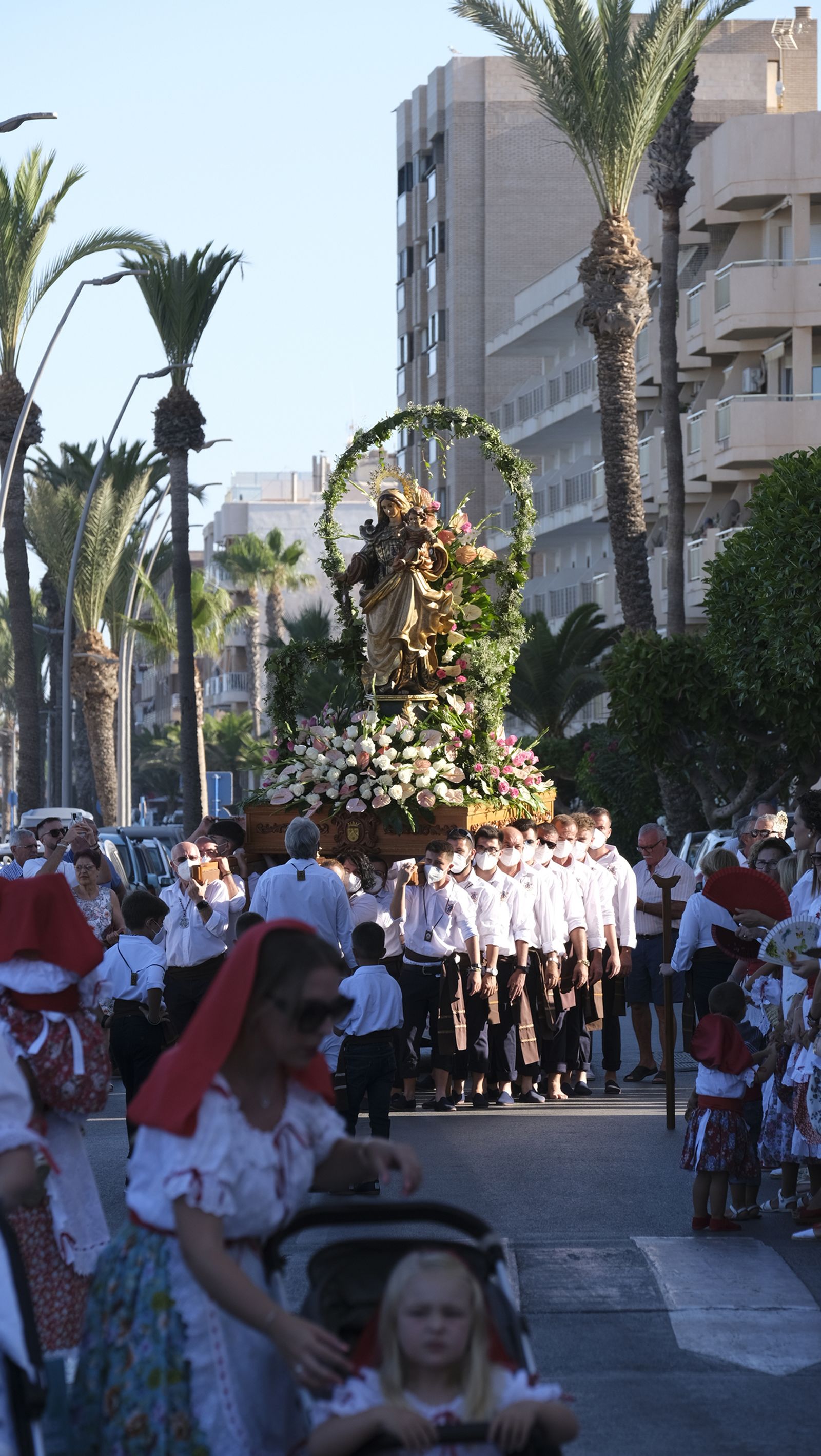 Imágenes de la procesión marinera de la Virgen del Carmen de Garrucha