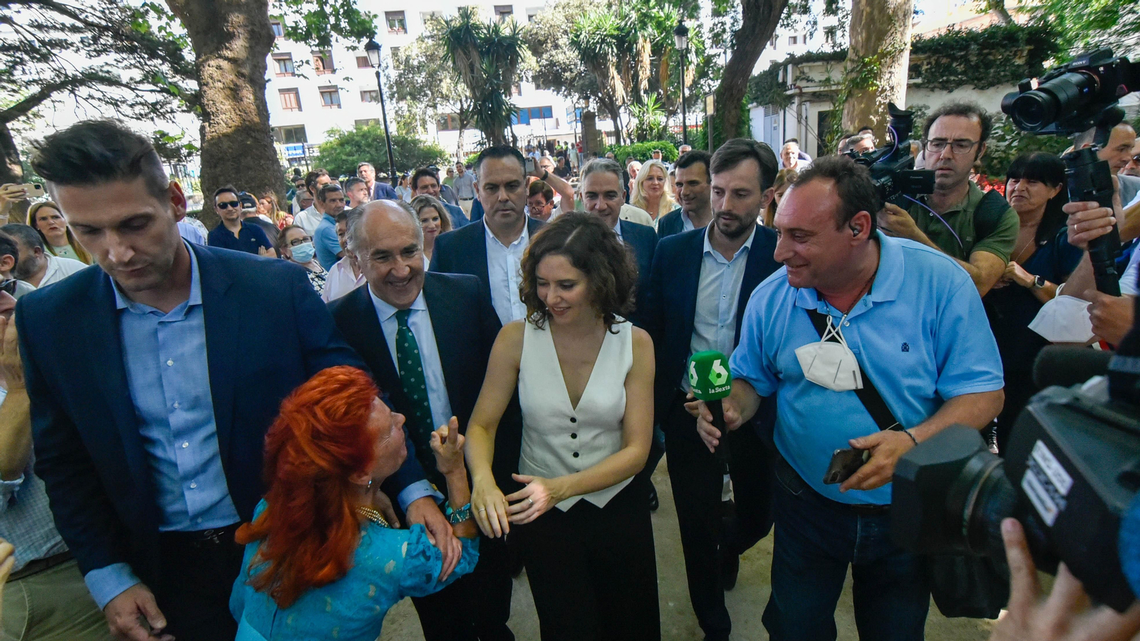 Fotos de Isabel Díaz Ayuso en Algeciras