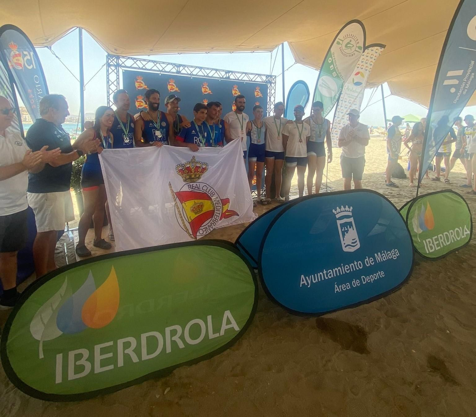 El Open Ciudad de Málaga y Andaluz de remo de mar, para el Real Club Mediterráneo