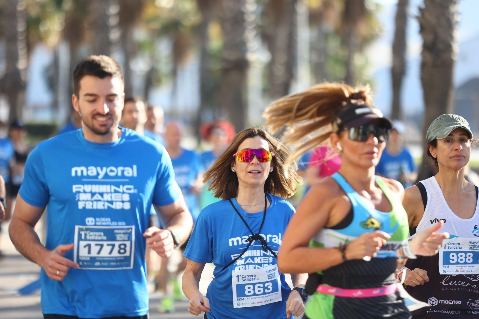 Las mejores fotos de la I Carrera Solidaria Mayoral de Málaga