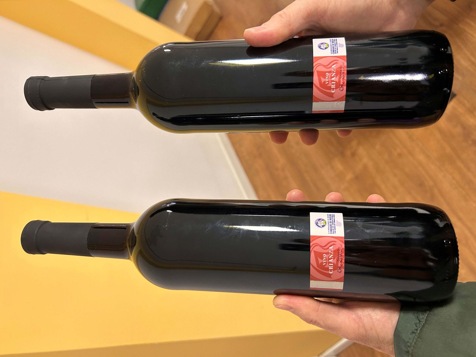 Contraetiquetas de los vinos de la DOP Condado de Huelva.