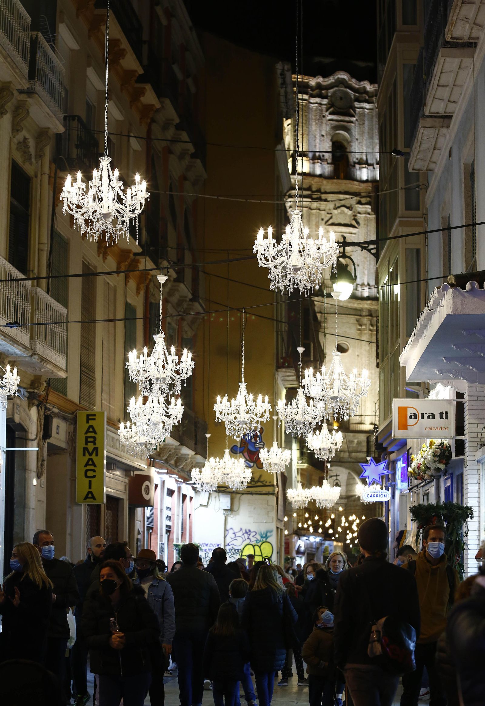Las luces de Navidad vuelven a brillar en Málaga