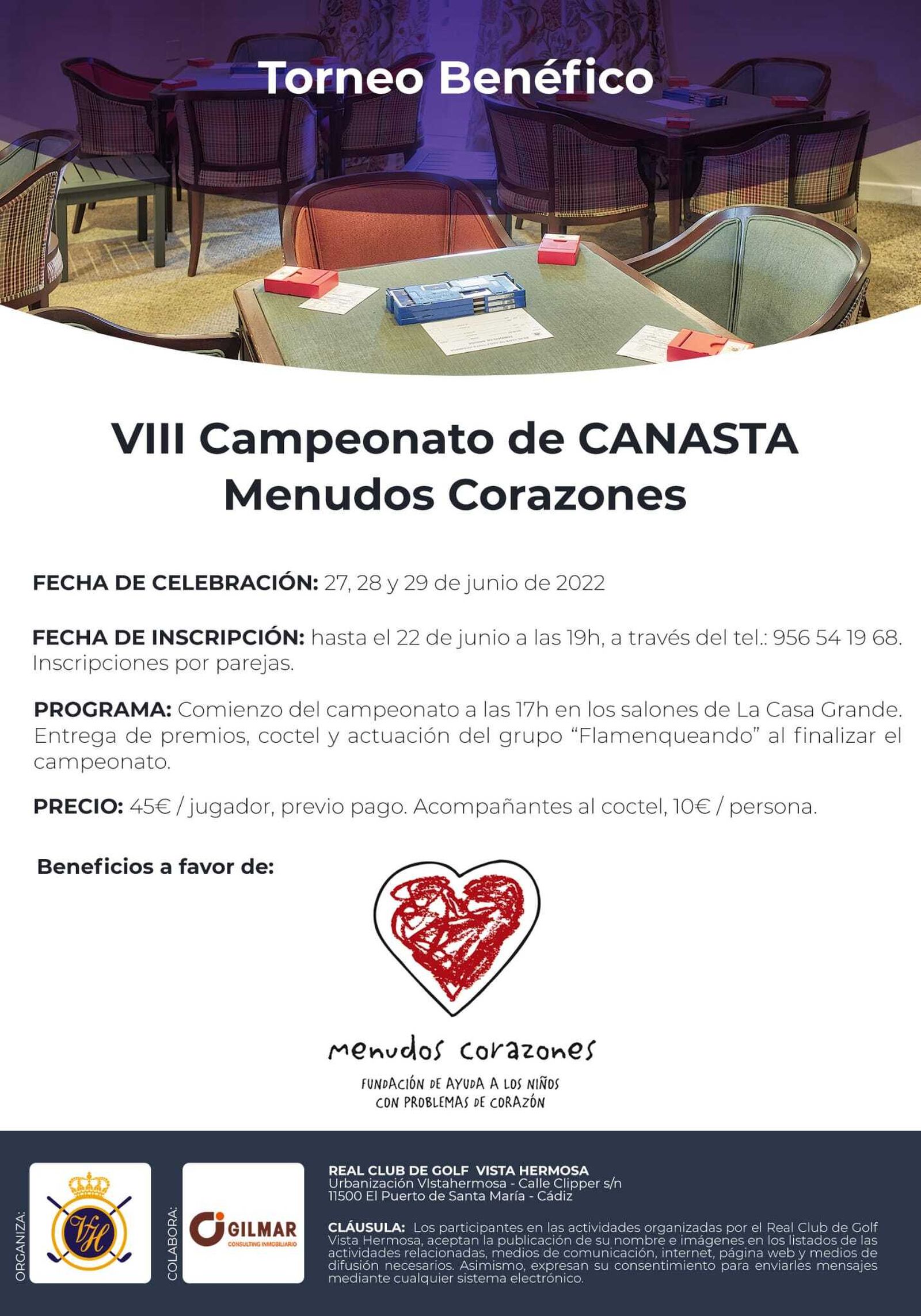 El cartel anunciador del torneo benéfico.