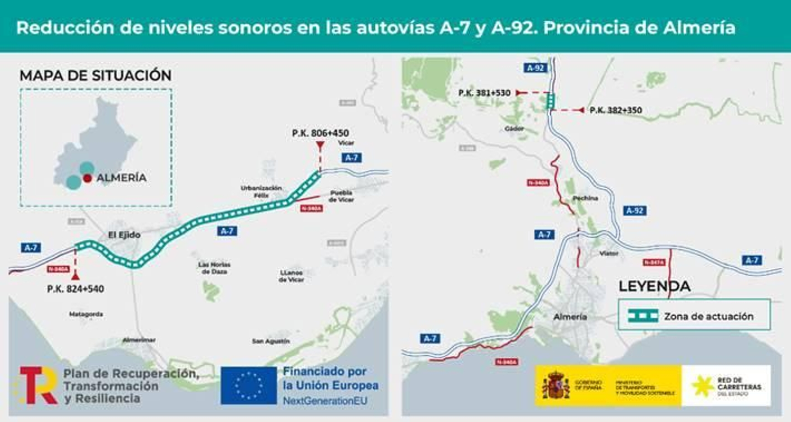Los dos proyectos abarcan una decena de kilómetros.