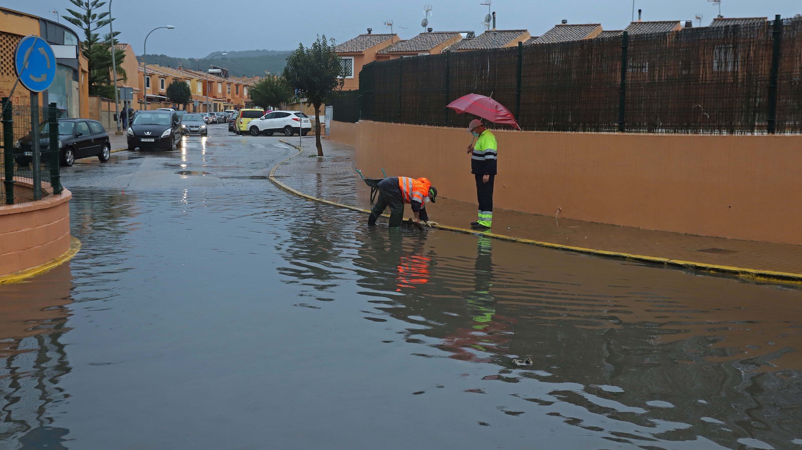Inundaciones en la urbanización La Aldea