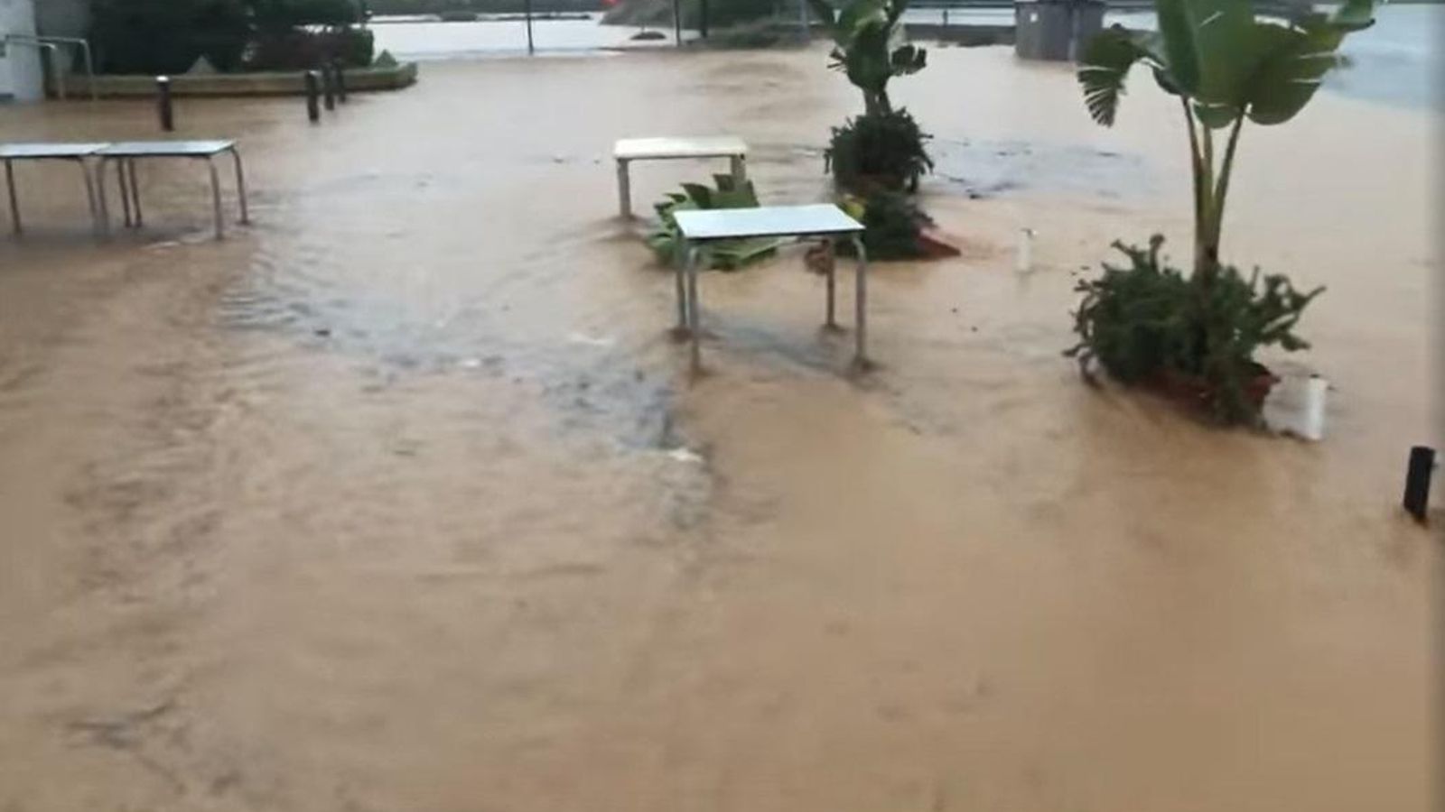 Inundación en el Bar la Brasa.