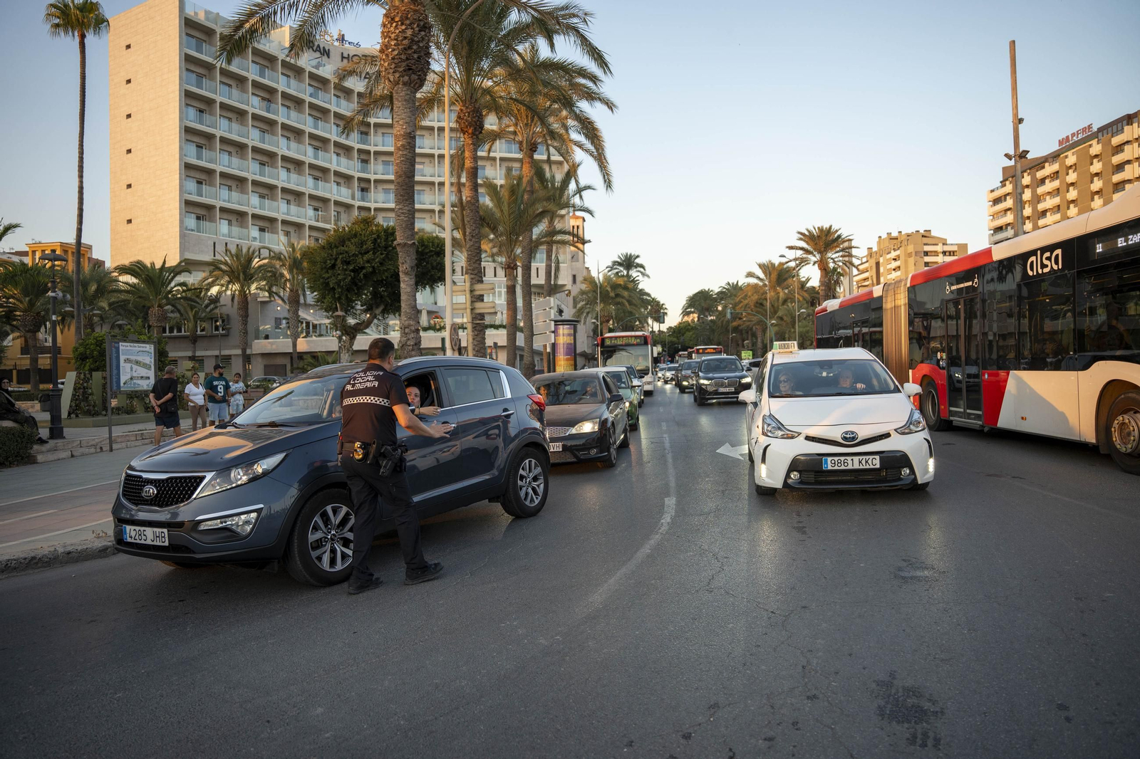 Manifestación convocada por la Plataforma Almería por Palestina