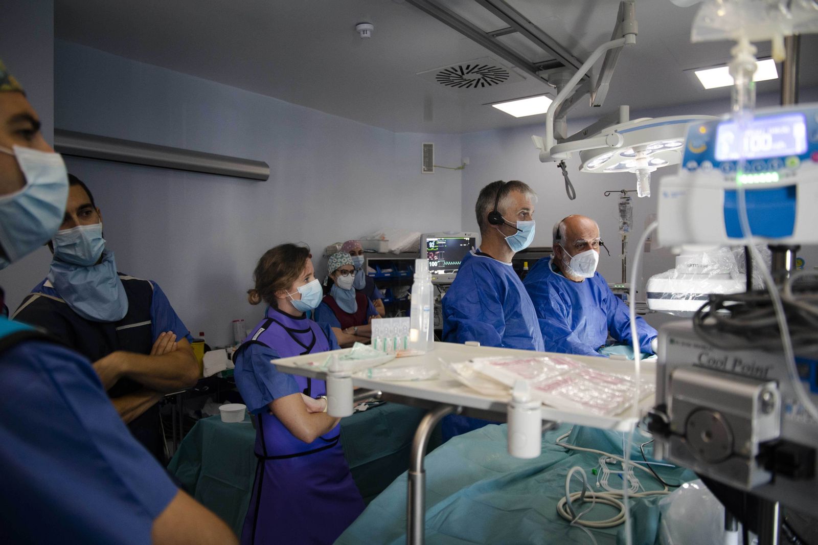 Los participantes en el foro científico.
