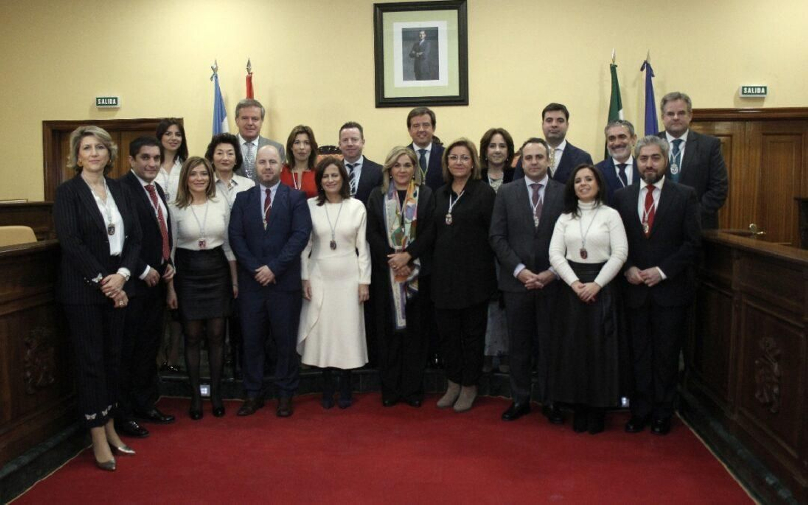 La Corporación Municipal de Lucena al completo por el 46 aniversario de la Constitución