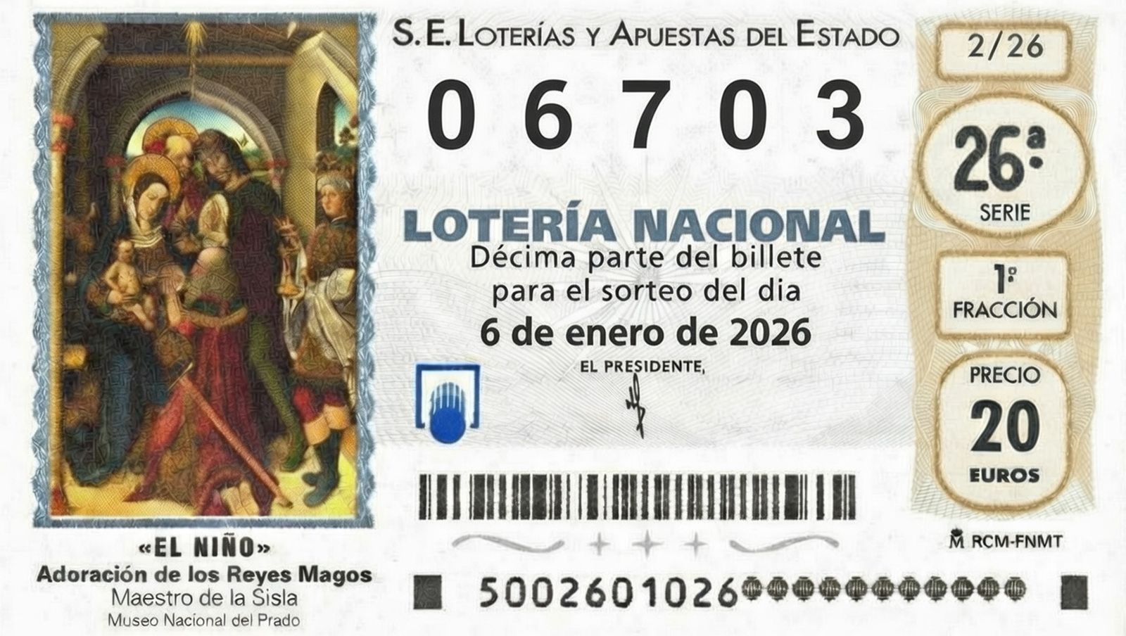 El 06703 ha dejado varios décimos premiados por la provincia de Almería.