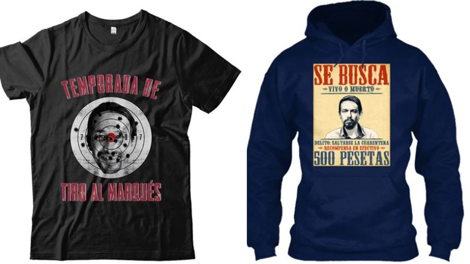 Dos de las camisetas