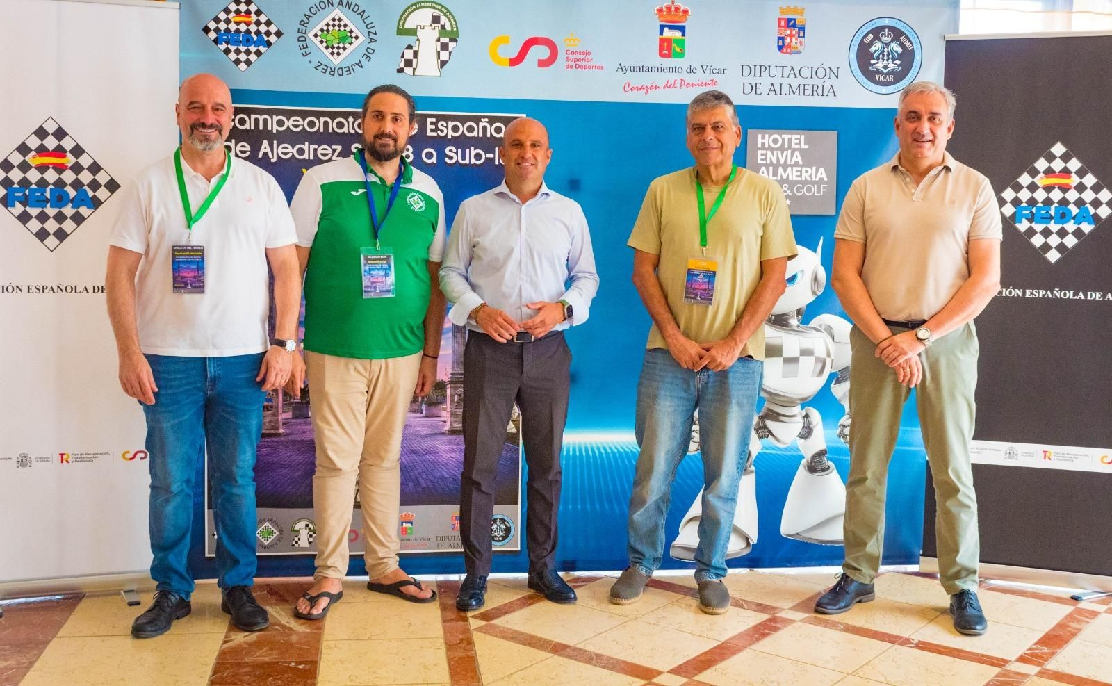 Visita del diputado de Deportes al campeonato de Ajedrez.