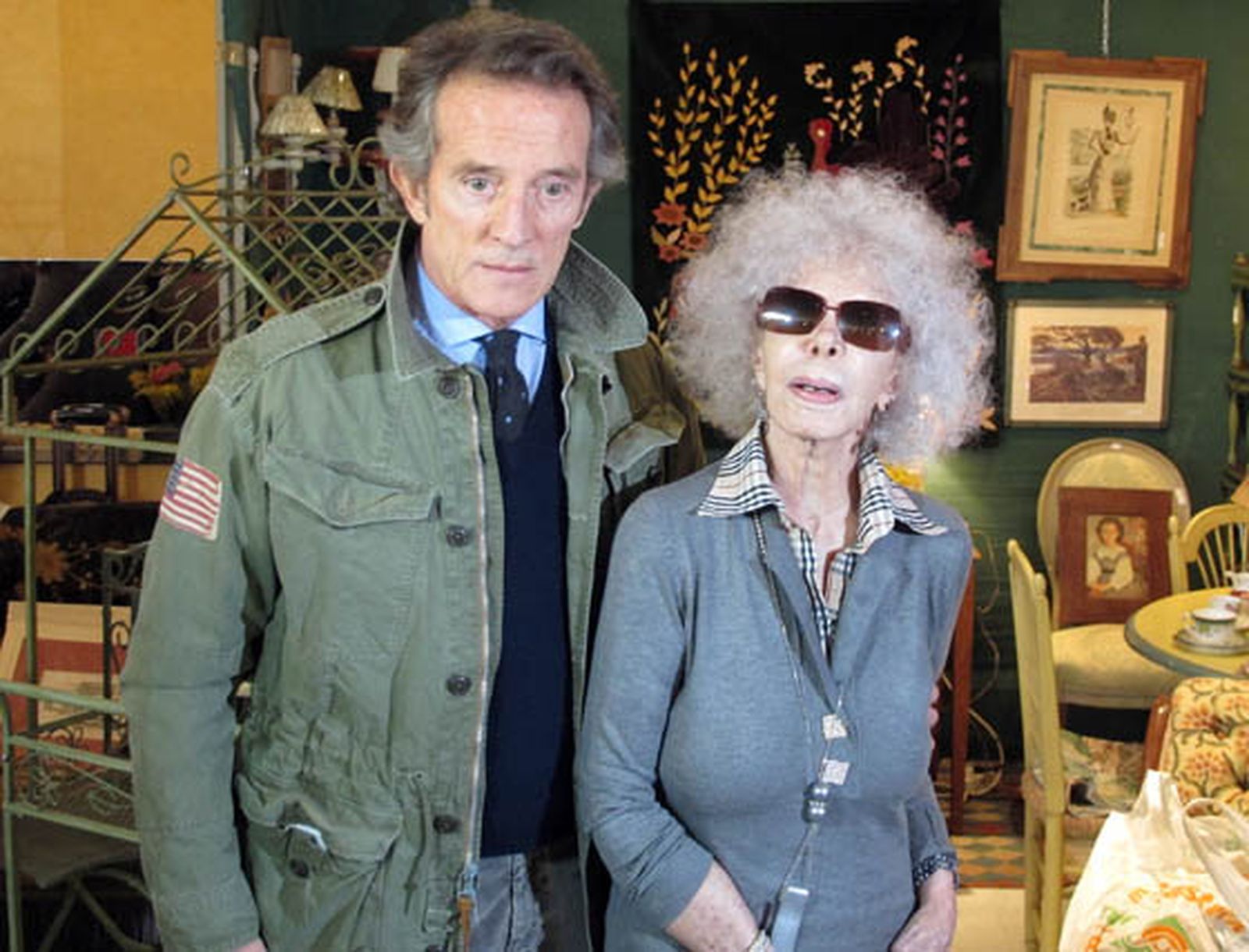 Los duques de Alba, en el puesto ‘Las Canasteras’.

Foto: Victoria Ramírez