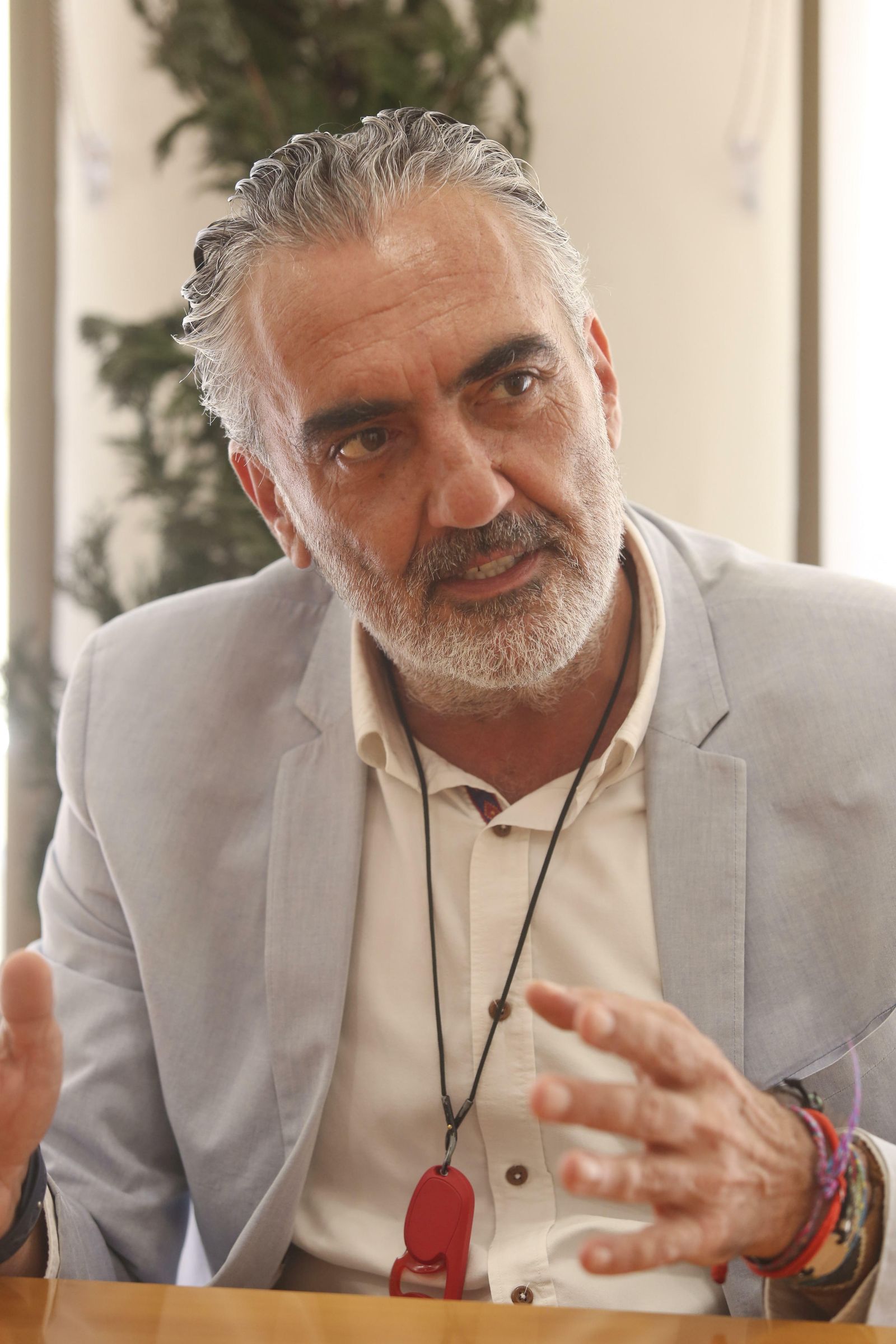 Luis Callejón, durante la entrevista.