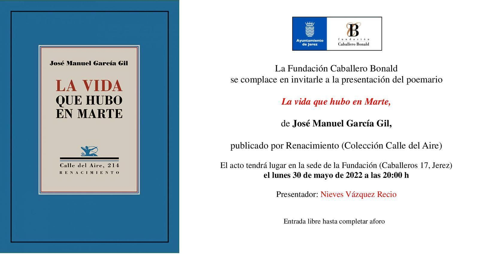 La vida que hubo en Marte, en la Bonald