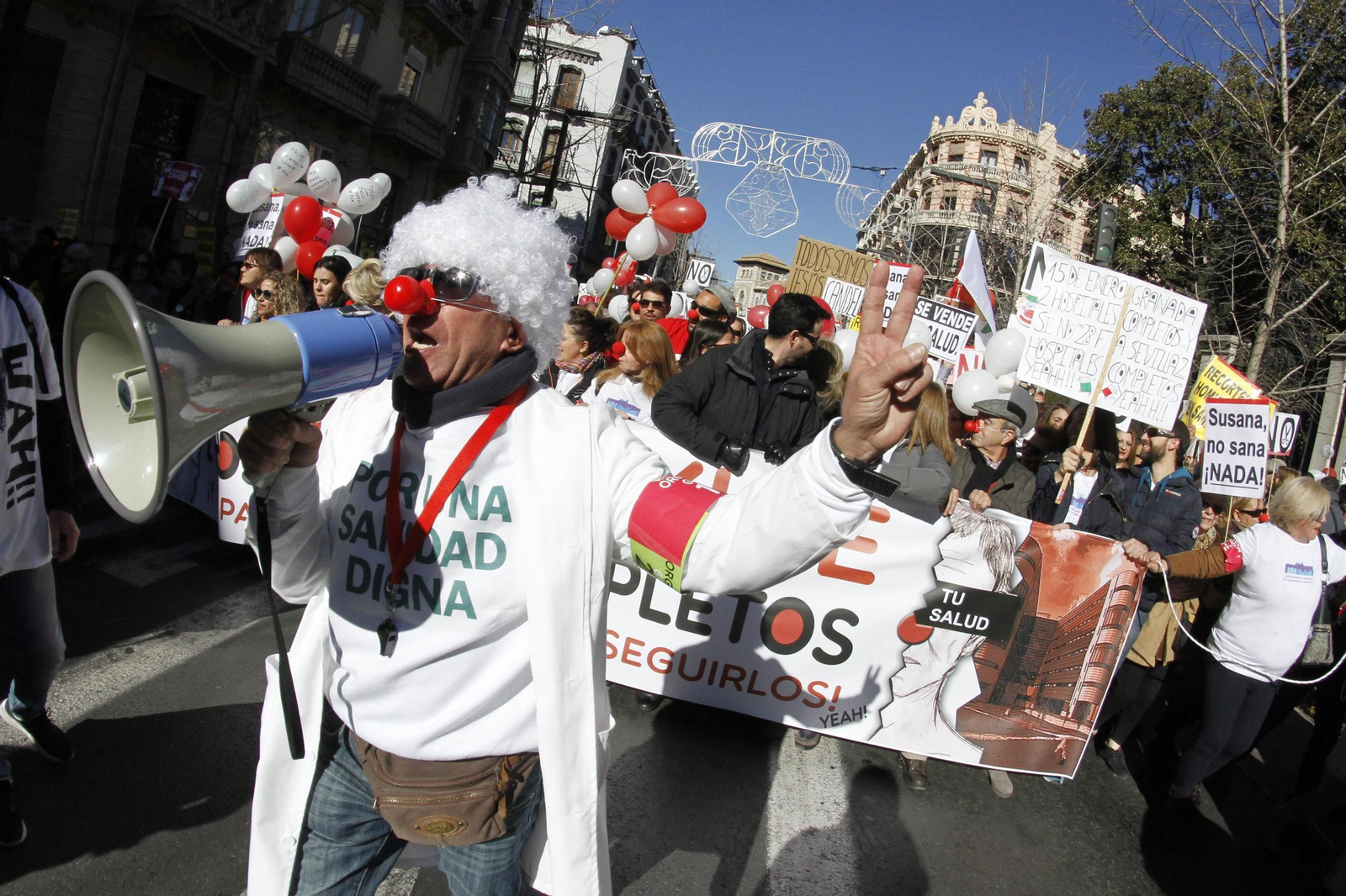 La marea blanca, en Granada
