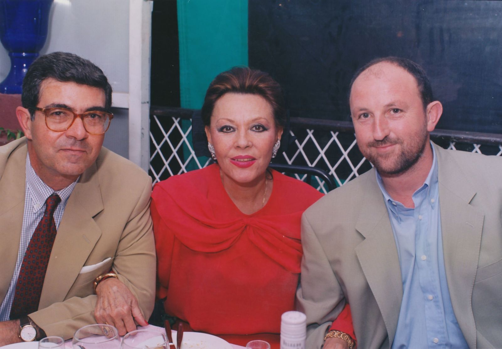 Alfonso Braojos, Paquita Rico y el autor de este artículo.