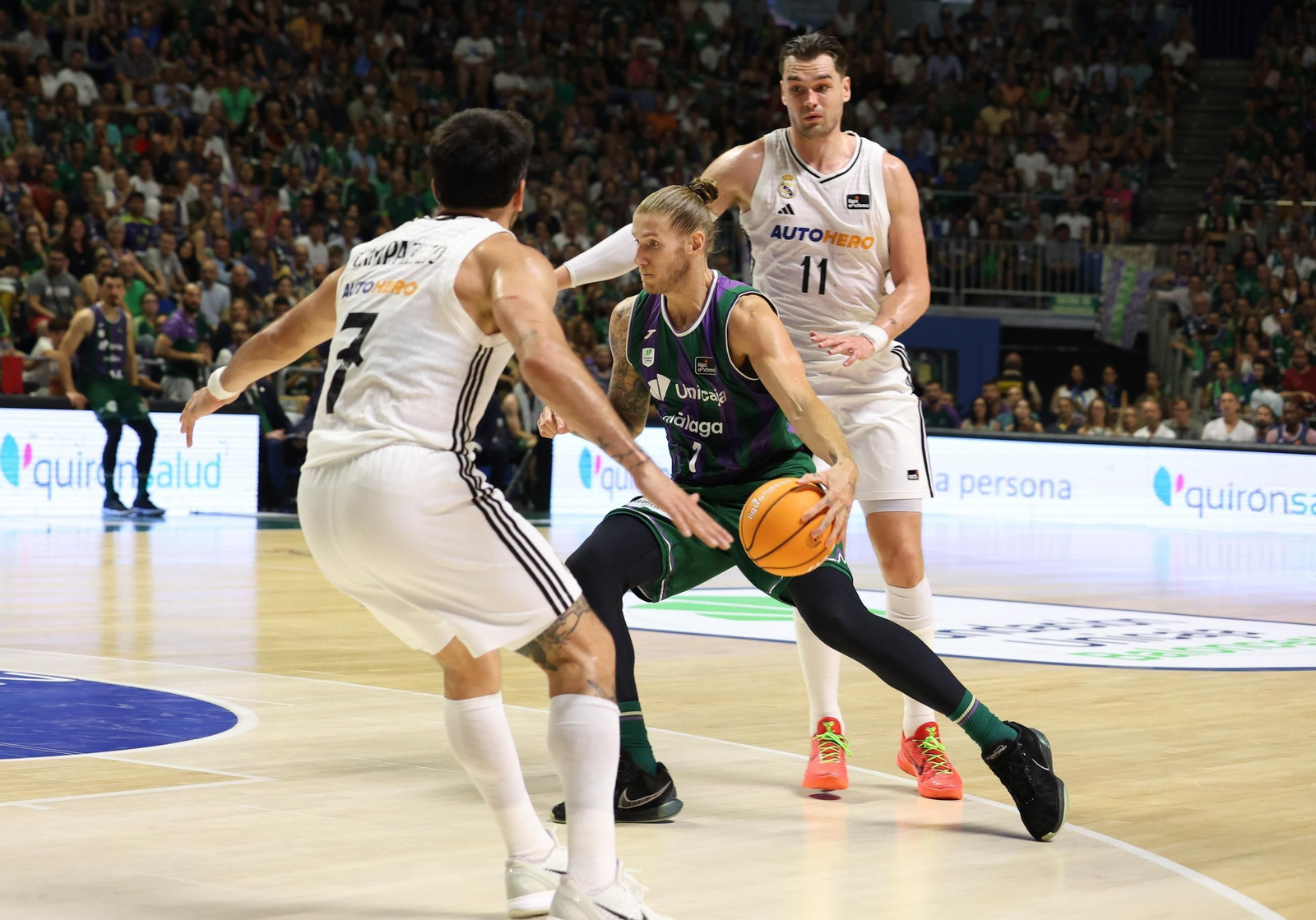 El Unicaja-Real Madrid, en fotos