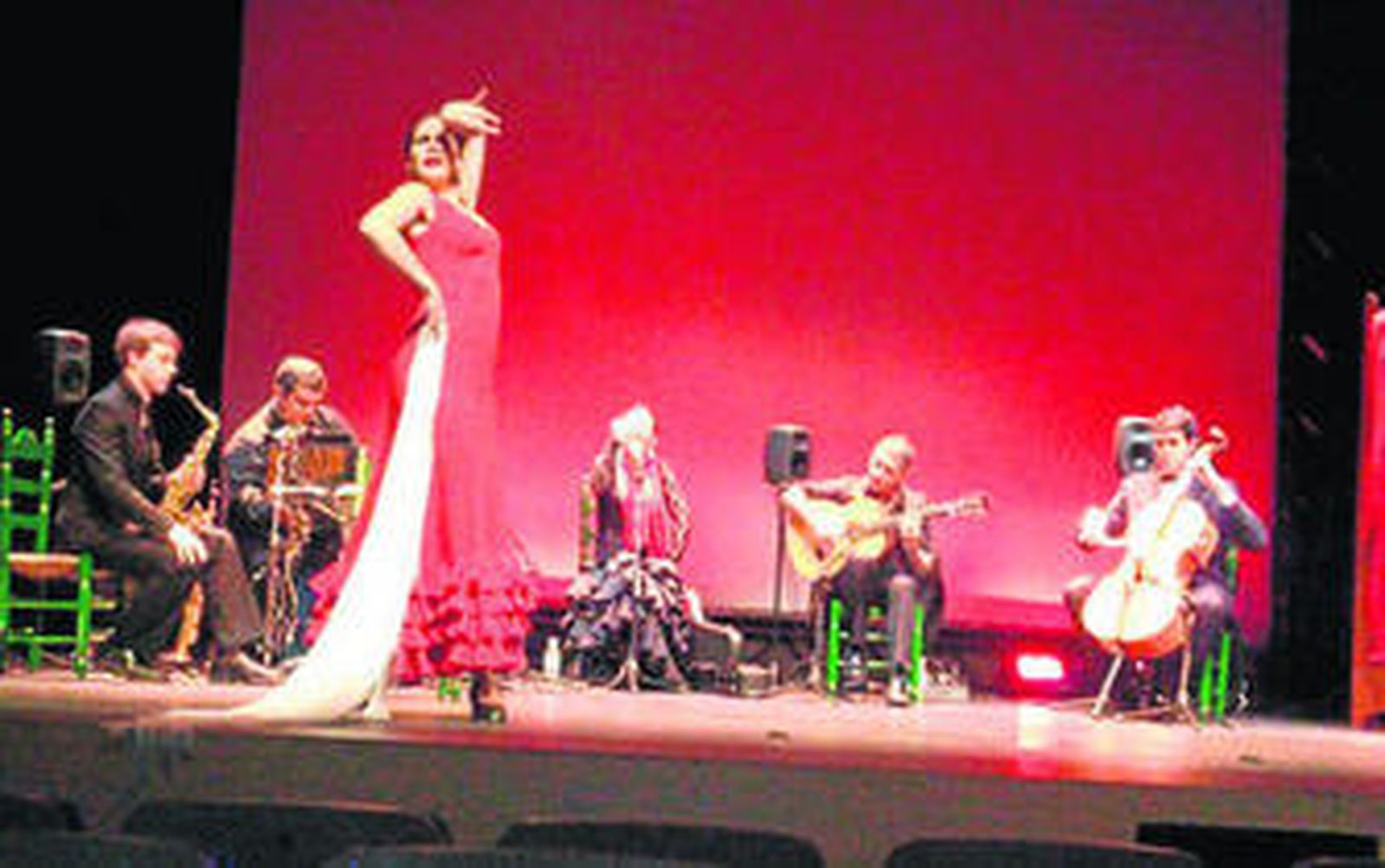 Un momento del espectáculo musical.