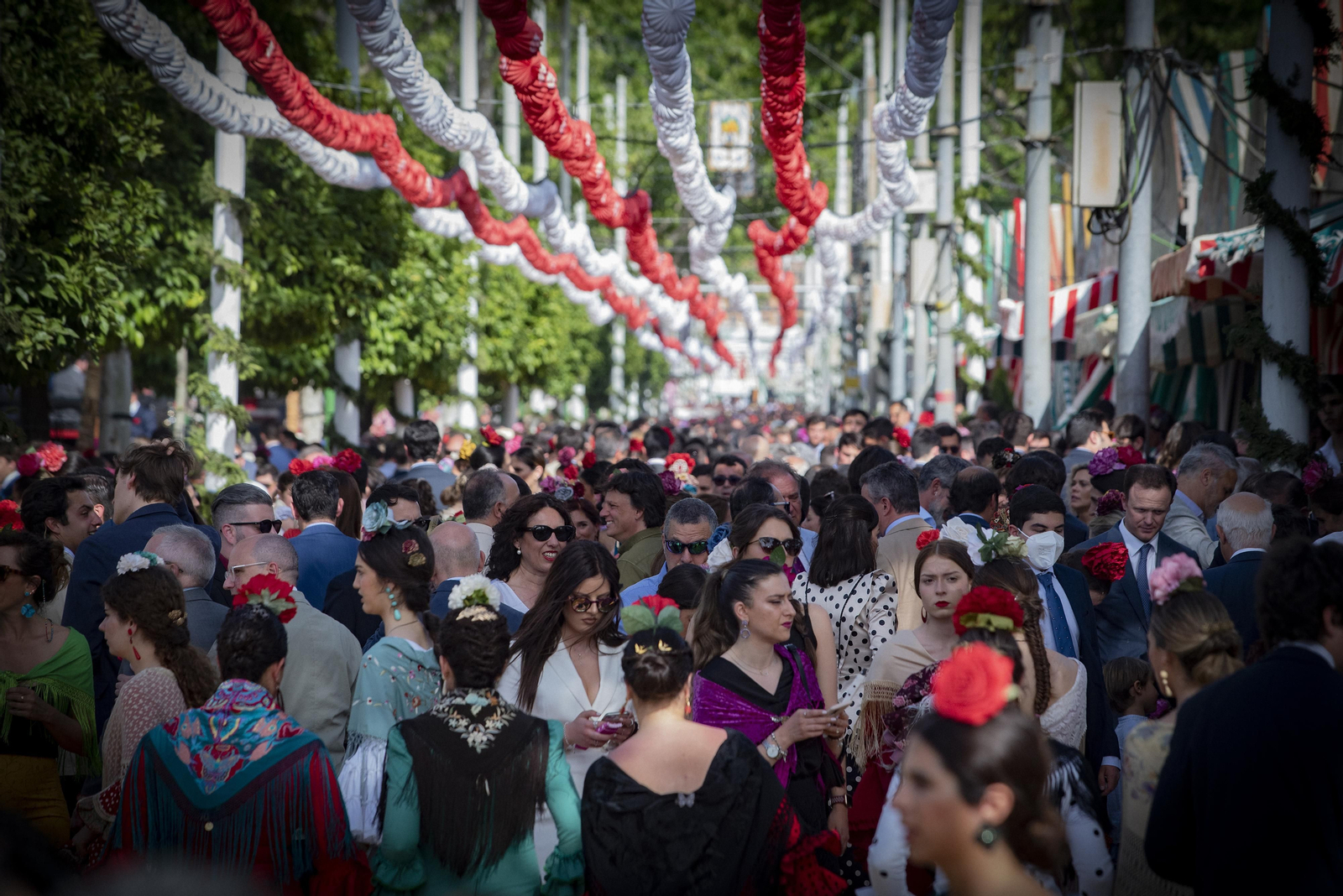 Aglomeración de personas el pasado Domingo de Feria.