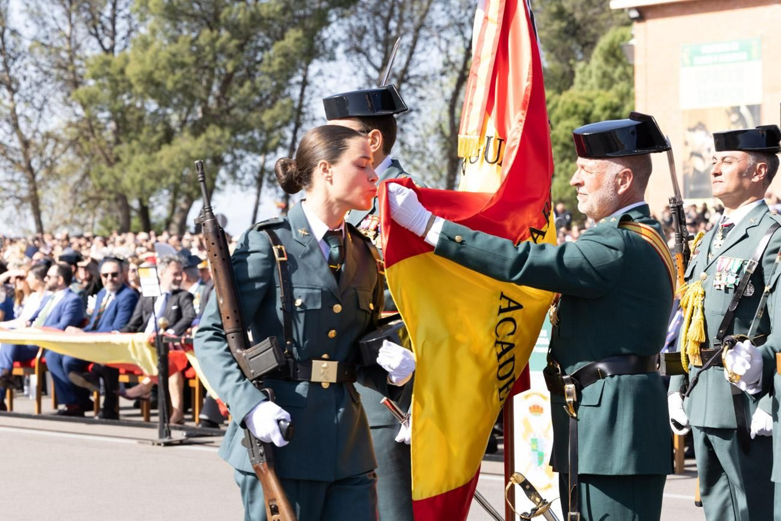 Acto de jura de bandera de la 130ª promoción de guardias civiles de la Academia de Baeza