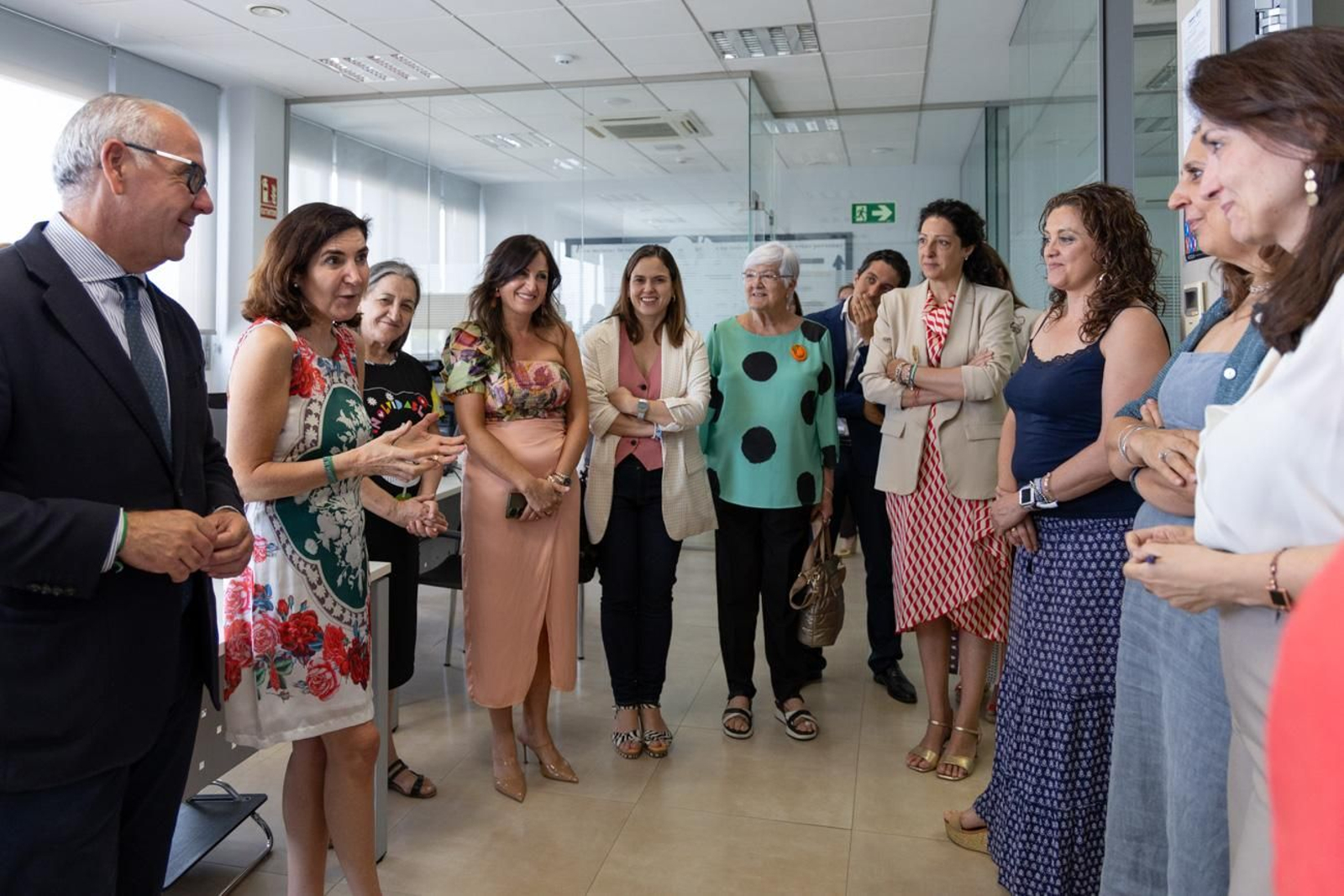 Visita de la consejera a las instalaciones de Aprompsi