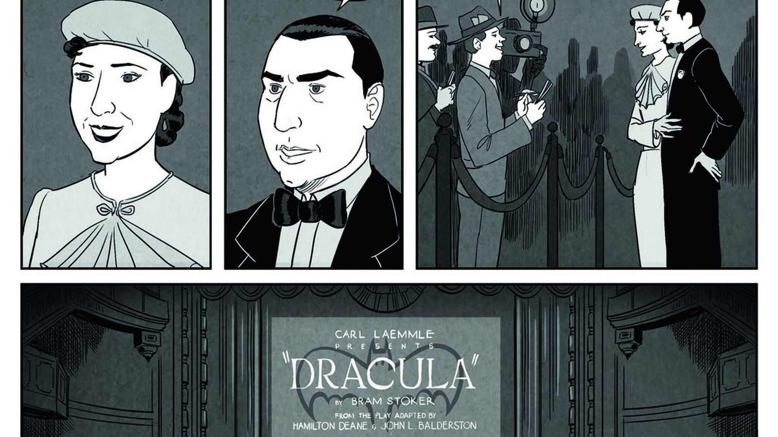 Lugosi se presenta ante la prensa con su joven esposa.